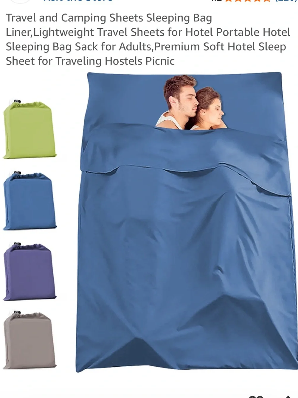 2/$20! Muermann Travel/Camping sheets-full size
